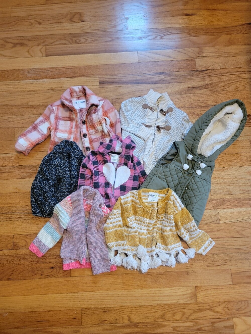 Bundle Lot of Baby Girl Sweaters